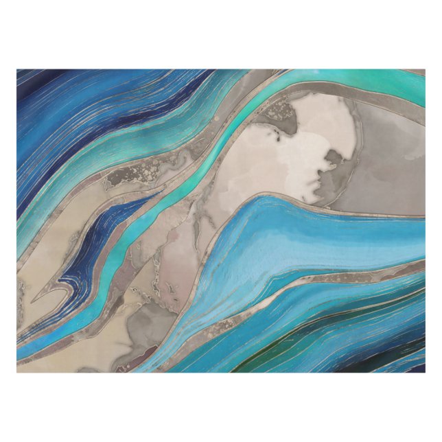 Nappe Ocean Palette et marbre taupe (Devant (Horizontal))