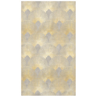 Nappe Or beige, ventilateur motif, Art Déco, motif vinta