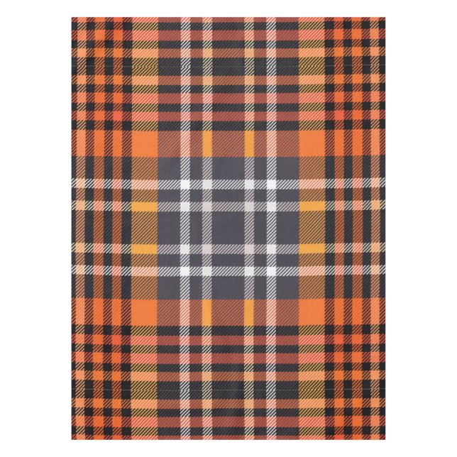 Nappe Orange Automne automne Thanksgiving Plaid (Devant)