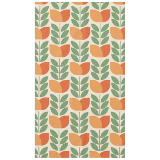 Nappe Orange,green,retro,flower pattern,vintage,Scandina
