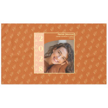 Orange Modern Graduation Photo Cap Pattern