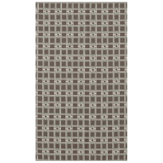 Nappe Organic Sage Chocolate Greek Key Pattern