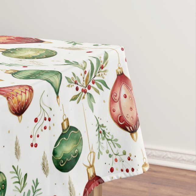 Nappe Ornements de Noël festifs Motif sans couture (In Situ)