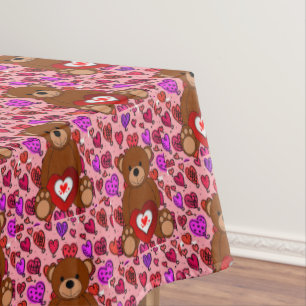 Nappe Ours en peluche de la Saint-Valentin