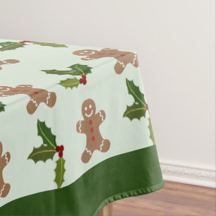 Nappe Pain d'épices Hommes et Holly Motif Green