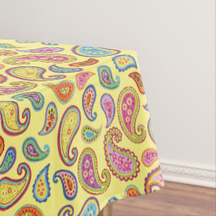 Nappe Paisley Cute 1er anniversaire coloré