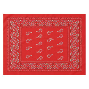 Nappe Paisley rouge frais