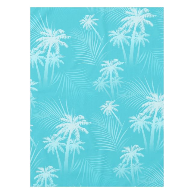 Nappe Palmiers d'été Aqua (Devant)