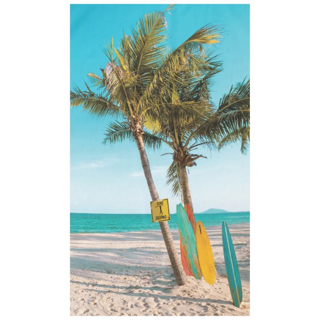 Nappe Panneaux de surf sur la plage lancer oreiller (Devant)
