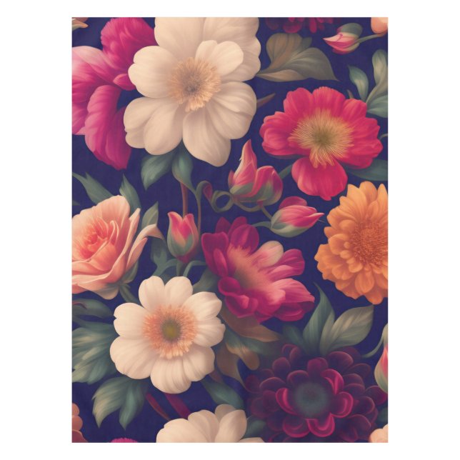 Nappe Papier peint à motifs floraux (Devant)
