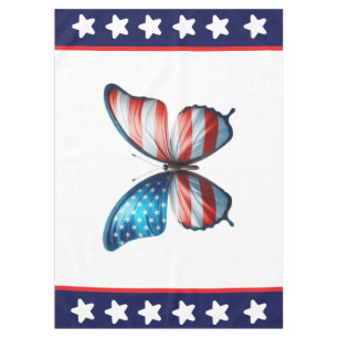 Nappe papillon 4 juillet patriotique américain