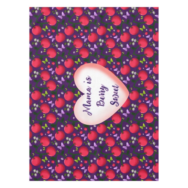 Nappe Papillon Cerise Mignon personnalisé et sur mesure (Devant)