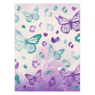 Nappe Papillon léopard blanc pourpre
