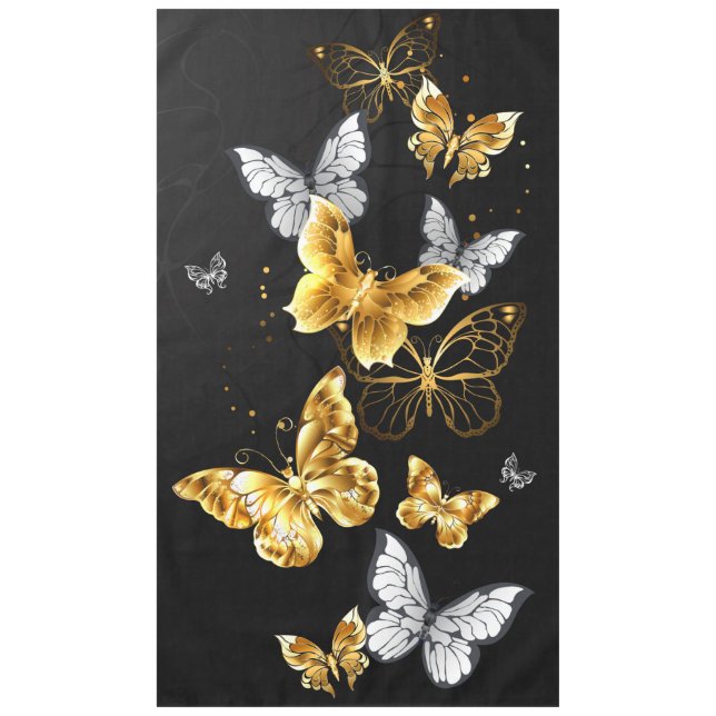 Nappe Papillons d'or et de blanc (Devant)