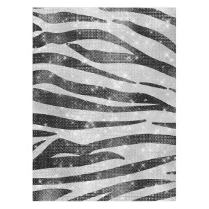 Nappe Parties scintillant brillante noire blanche brilla
