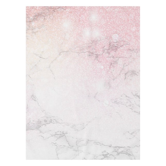 Nappe Parties scintillant Design en marbre (Devant)