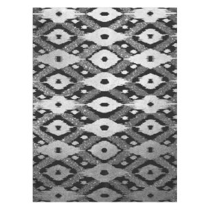 Nappe Parties scintillant moderne Bohème Noir Argent Mot