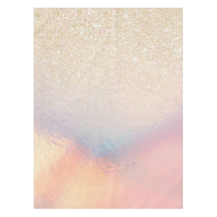 Nappe Parties scintillant Or Chic Iridescente Holographi