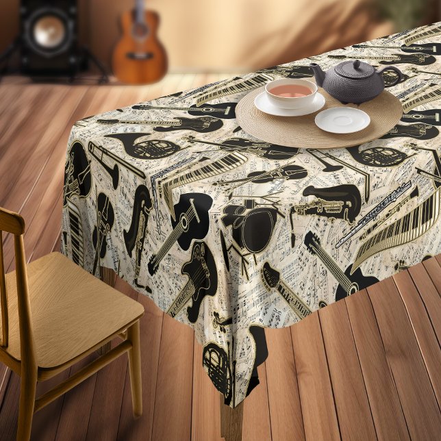 Nappe Partition et instruments Black/Gold ID481 (Créateur téléchargé)