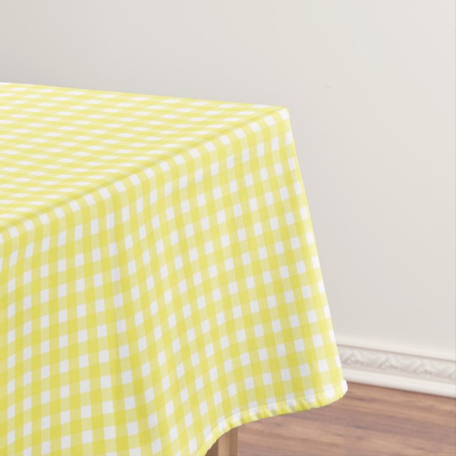 Nappe Pastel Jaune En vichy Motif (In Situ)