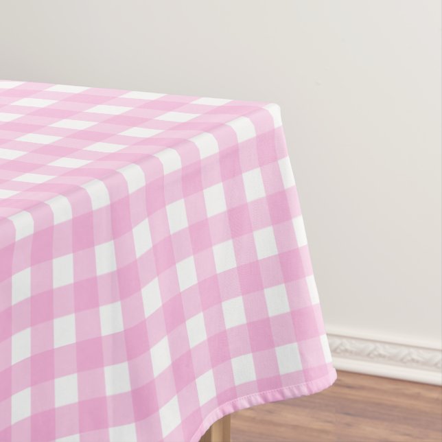 Nappe Pastel Pink En vichy Motif (In Situ)