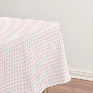 Nappe Pastel Pink Maison Blanche Décor À damiers Motif