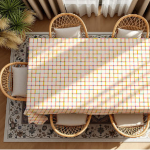 Nappe Pastel Plaid assorti coloré tendance