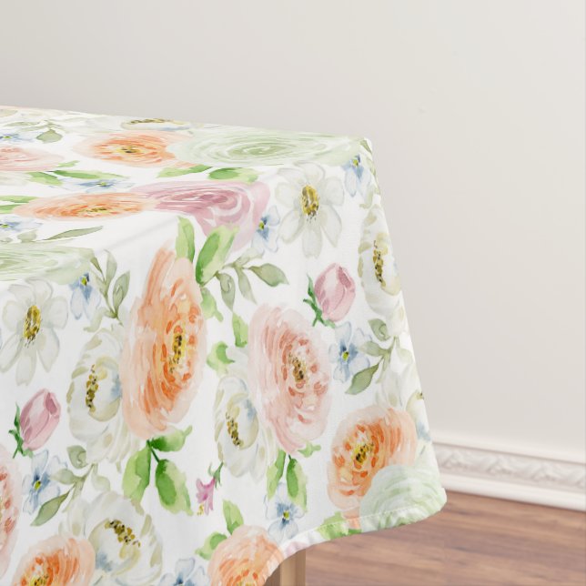 Nappe Pastel Romantic Motif Rose (In Situ)