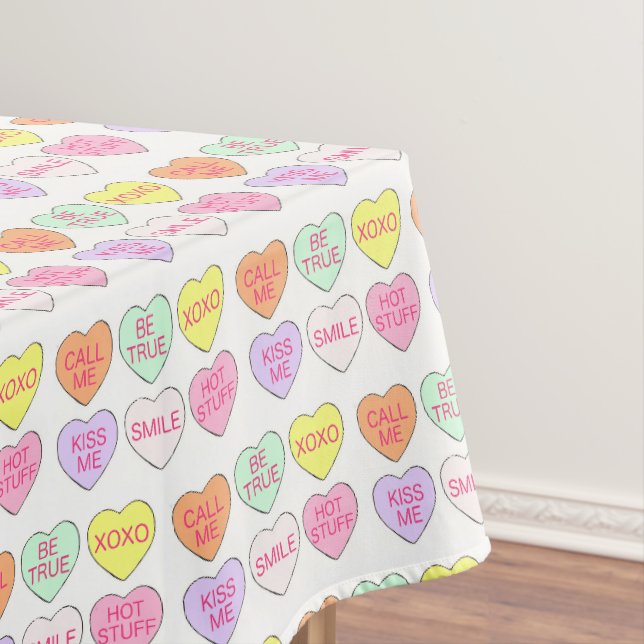 Nappe Pastel Valentine's Day Candy Hearts Love Imprimer (In Situ)