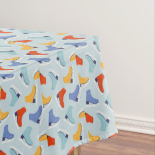 Nappe Patinage de glace coloré Motif d'hiver