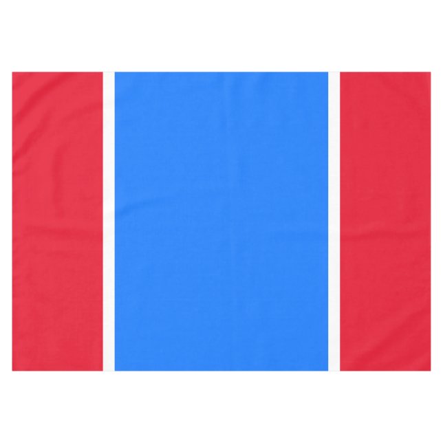 Nappe Patriotique les années 70 rouge vif Bleu Bleu Bleu (Devant (Horizontal))