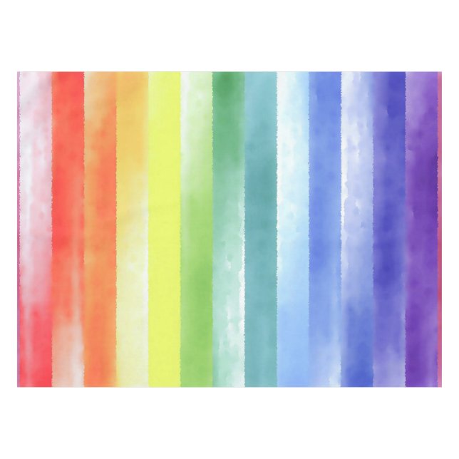 Nappe Pattern de Vertical Rainbow | (Devant (Horizontal))