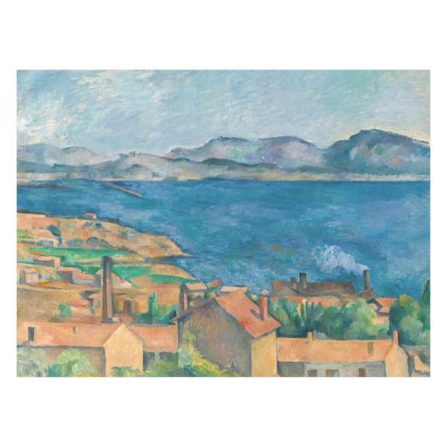 Nappe Paul Cezanne - Baie de Marseille, vue d'Estaque (Devant (Horizontal))