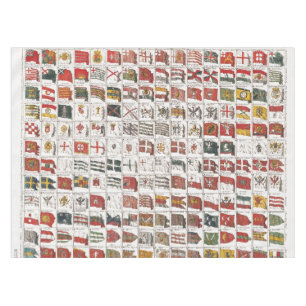 Nappe Pavillons Maritimes Anciens du Monde Poster