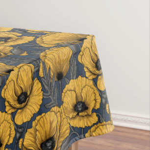 Nappe Pavot jaune sur la marine