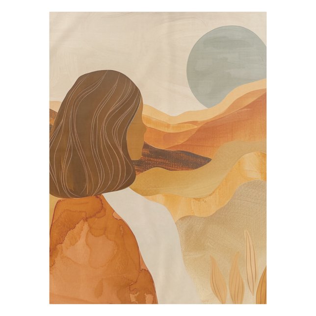 Nappe Paysage Abstrait de Boho (17) (Devant)