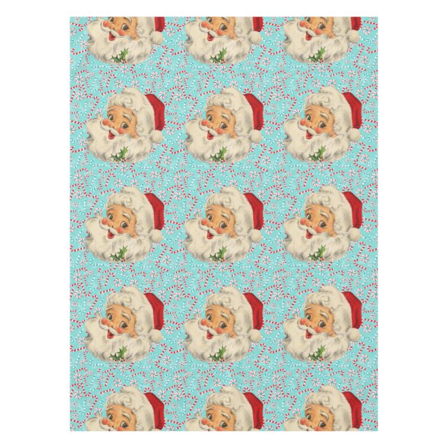 Nappe Père Noël avec des menthes poivrées (Devant)