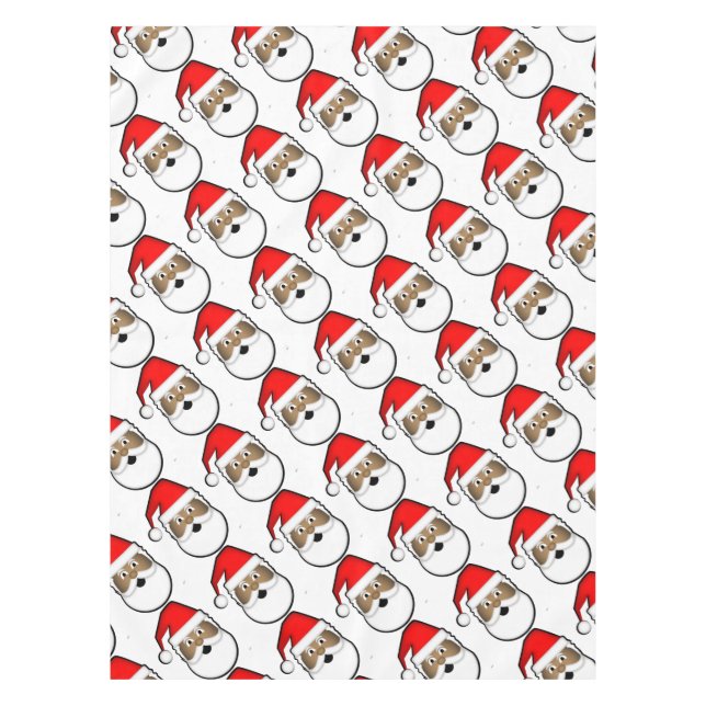 Nappe Père Noël noir gai (Devant)