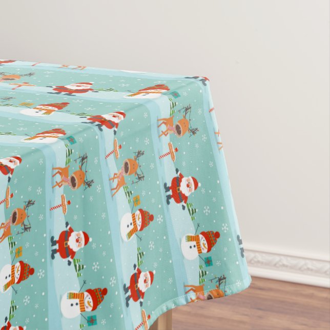 Nappe Père Noël, Rudolph et Snowman (In Situ)
