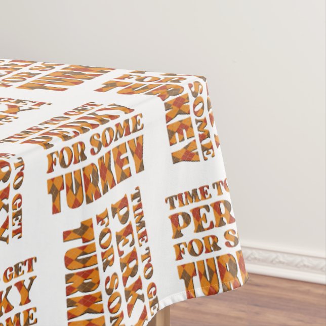 Nappe PERKY AMUSANT POUR UN Bon thanksgiving TURQUIE (In Situ)