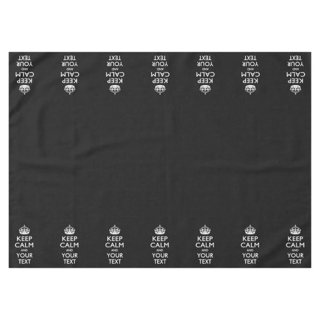 Nappe Personnalized KEEP CALM AND Your Creative Text (Devant (Horizontal))