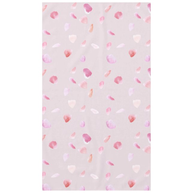 Nappe Pétales Roses rose et rose (Devant)