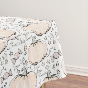 Nappe Petit Citrouille noir et blanc Halloween