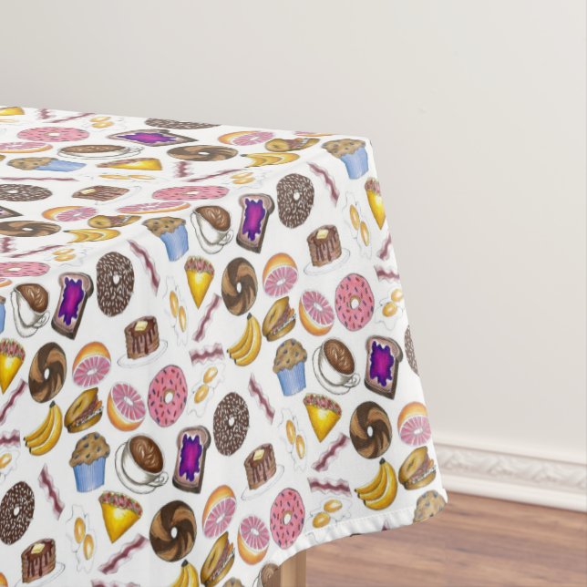 Nappe Petit-déjeuner Brunch Nourriture Bagel Donut OEufs (In Situ)