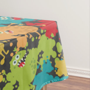 Nappe Petits monstres drôles mignons