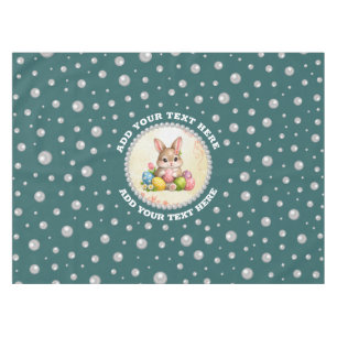 Nappe Photo personnalisé avec Cercles de Perles sur Fond