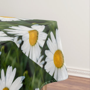 Nappe photo, une margueritte, font vert