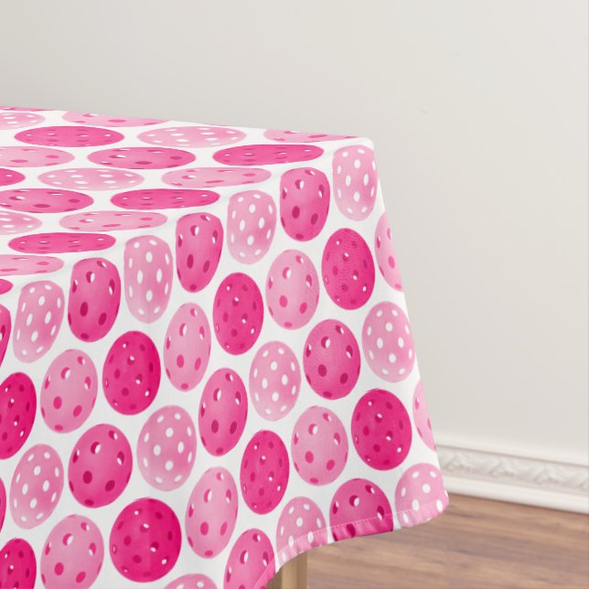 Nappe Pickleball rose et blanc Pickleball déco d'origine (In Situ)