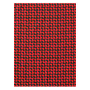 Nappe Pied de poule rouge noir à carreaux