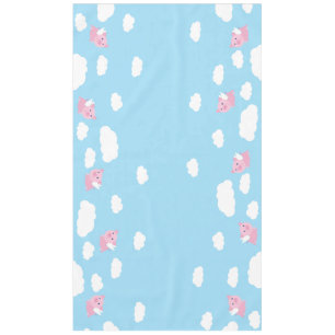 Nappe Pig volant Cute Premier Anniversaire Tissu de tabl